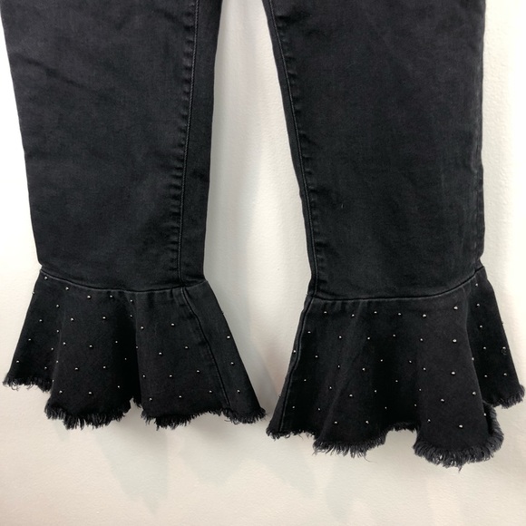 Pilcro & The Letterpress Ruffle Stud Hem Crop Jean - Picture 2 of 8